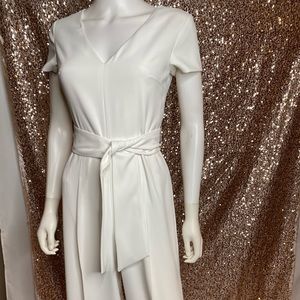 CLUB MONACO WIDE LEG WHITE JUMPSUIT